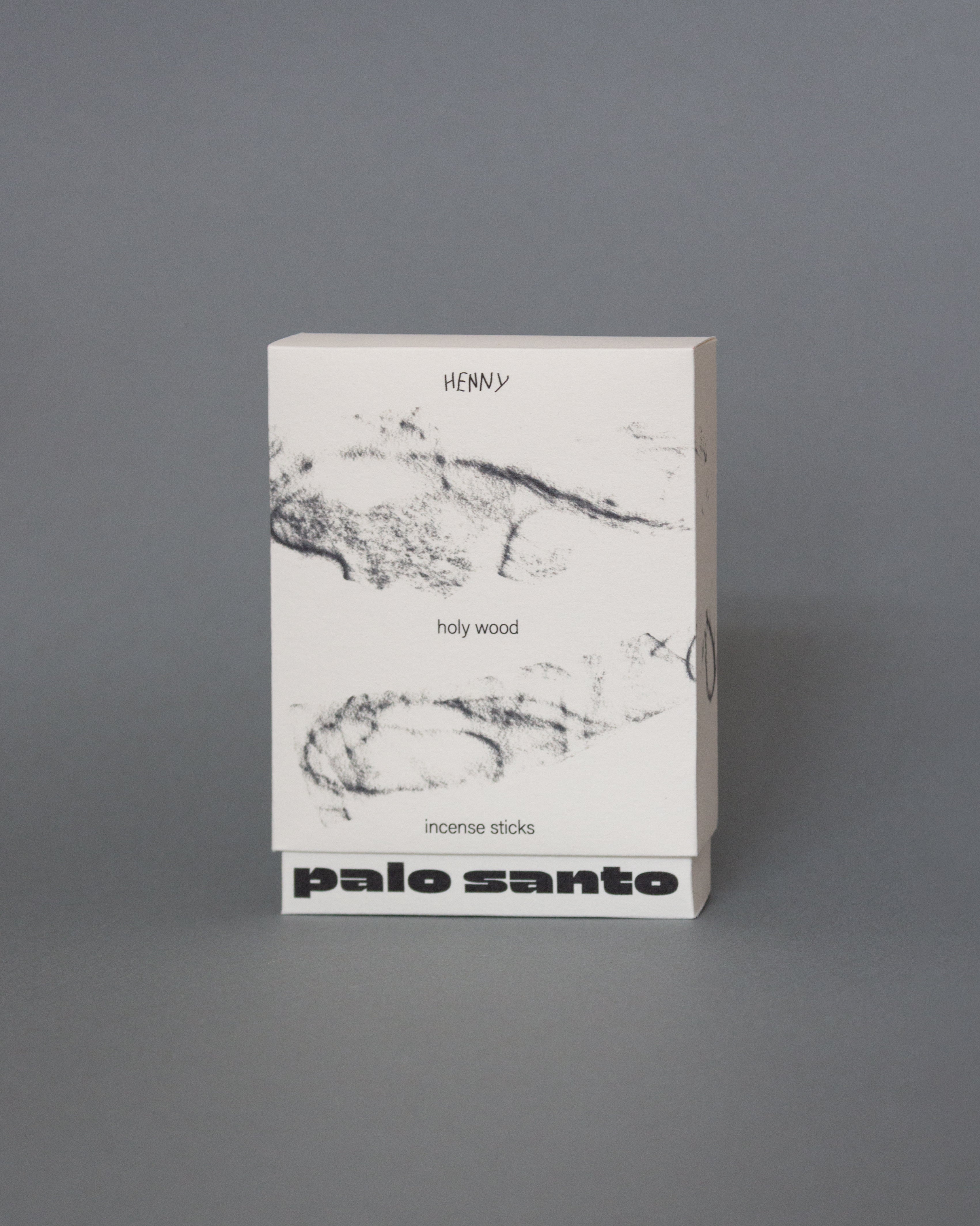 Palo Santo in stylischem Design mit minimalem Packaging, modern und klar. Henny